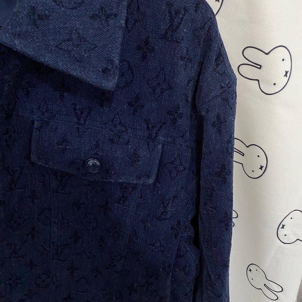 Louis Vuitton Dark Navy Monogram Shirt Jacket - Picture 5 of 11
